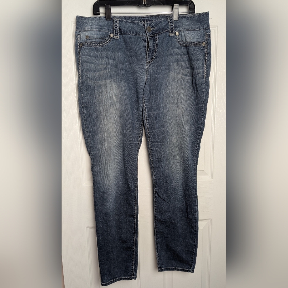 Maurices Dark Blue Straight Leg Jeans